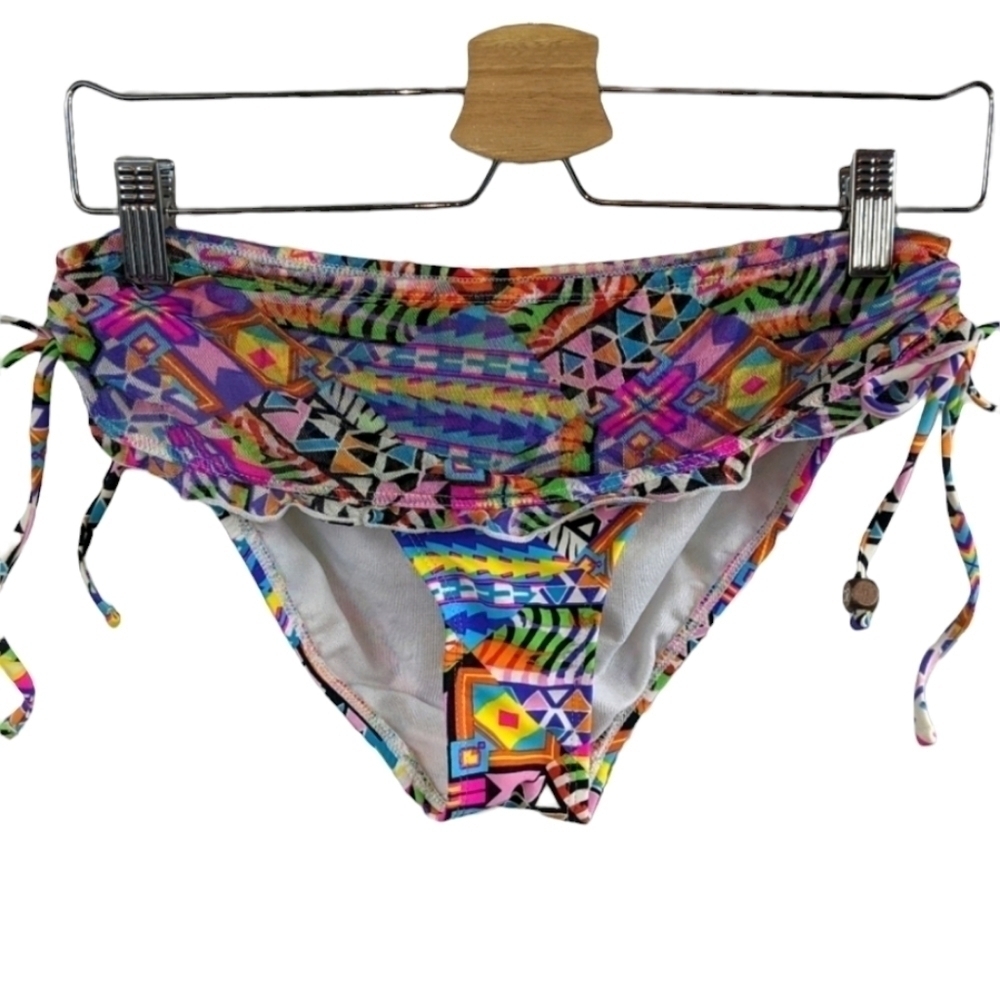 OP Mesh Fold Over Swim Bottom Sz Medium (7-9)